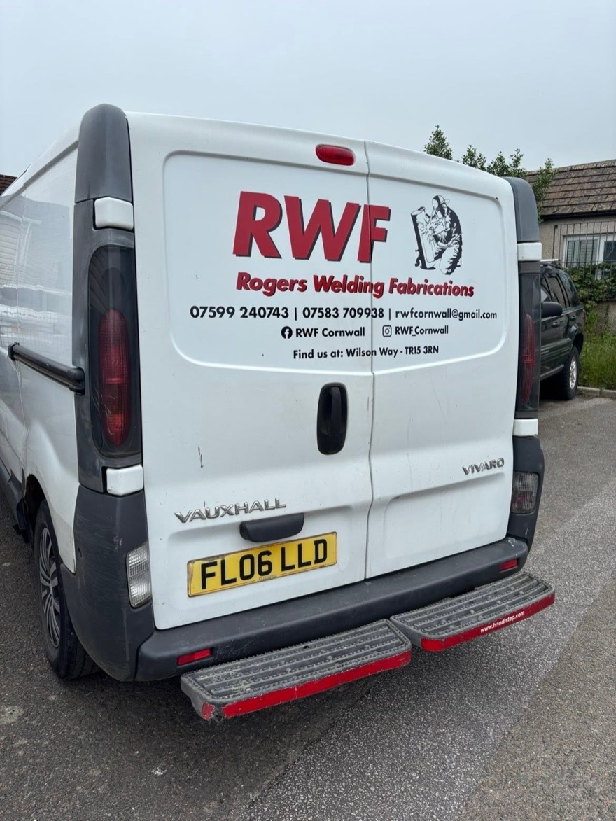 The Rogers Welding Fabrication van — RWF Cornwall, Redruth