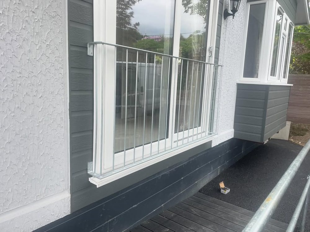 Mild steel galvanised Juliet balcony
